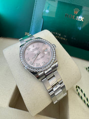 Rolex Datejust 28mm 279384RBR 2024 Pink Roman Dial Oyster